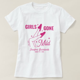Camiseta Chicas Desmelenadas Ilustración Rosa Despedida de 