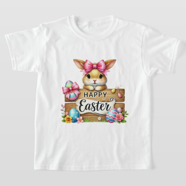 Camiseta Chicas divertidas conejitas felices de Pascua  (Distribución)