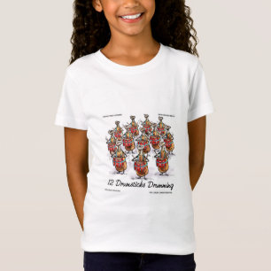 Camiseta Chicas divertidas de Rick London "12 baquetas toca