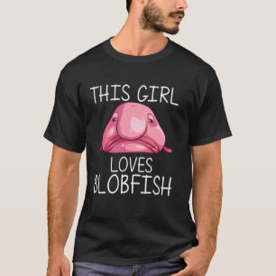 Camiseta Chicas divertidas del pez blobfish niños animal ma