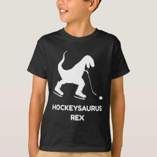Camiseta Chicas divertidas Hockey sobre hielo T Rex Dinosau