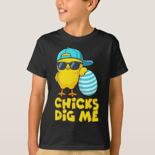 Camiseta Chicas divertidas me cavan para hombres niños niño