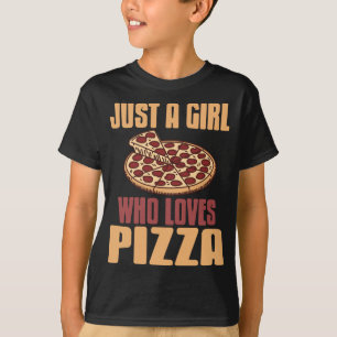 Camiseta Chicas divertidas Pizza Amantes de Regalos Niños G