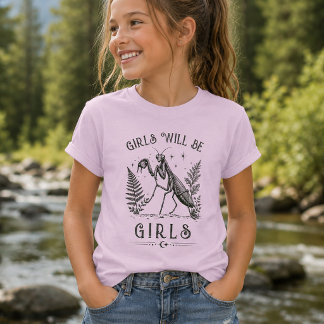 Camiseta Chicas Divertidas Serán Chicas Mantis Religiosa Vi