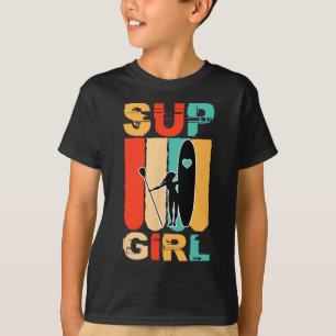 Camiseta Chicas Divertidas Sup Paddle Surfista De Pie Remo