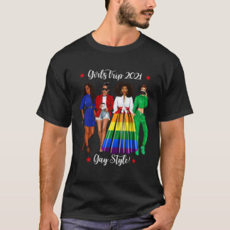Camiseta Chicas Divertidas Viaje LGBTQ Vacaciones Gay Mujer