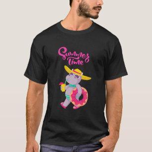 Camiseta Chicas divertidos de Hippo en verano, mamá ama Hip