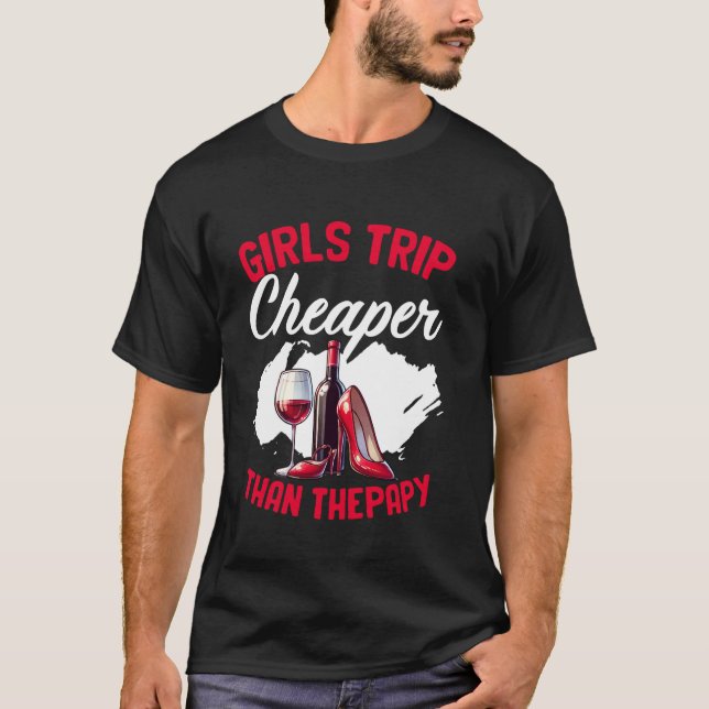 Camiseta Chicas divertidos viajan a Chicas de la Bacheloret (Anverso)