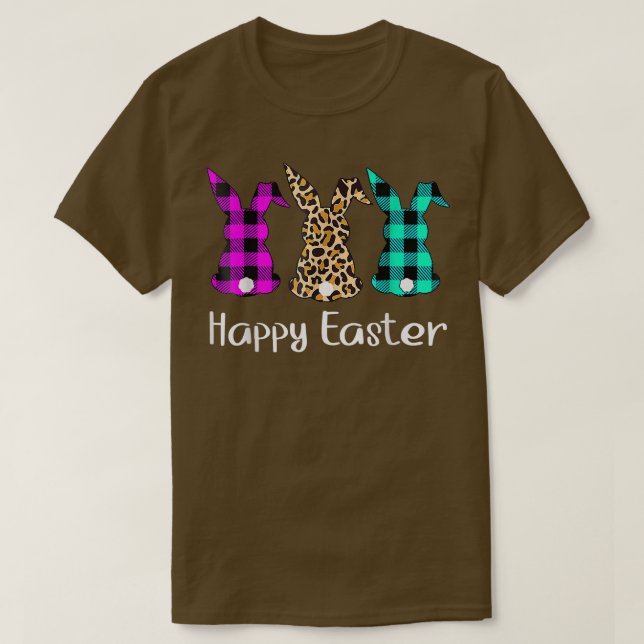 Camiseta Chicas dominicales de Easter Leopard Bunny Rabbit  (Diseño del anverso)