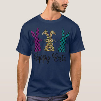 Camiseta Chicas dominicales de Easter Leopard Bunny Rabbit