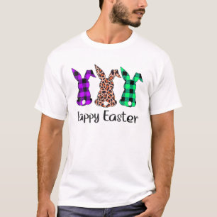 Camiseta Chicas dominicales de Easter Leopard Bunny Rabbit