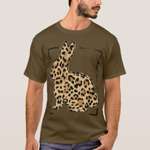 Camiseta Chicas dominicales del Leopard Bunny Rabbit Easter