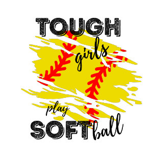 Camiseta chicas duros juegan a softbol
