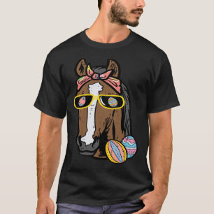 Camiseta Chicas ecuestres de vaca de caballo de Pascua