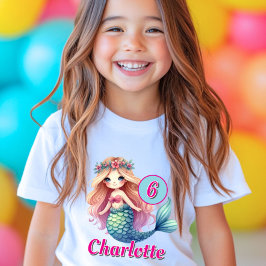 Camiseta Chicas Edad y nombre de la sirena