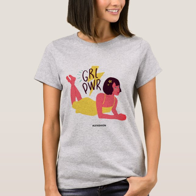 Camiseta "Chicas empoderados: libera el poder" (Anverso)