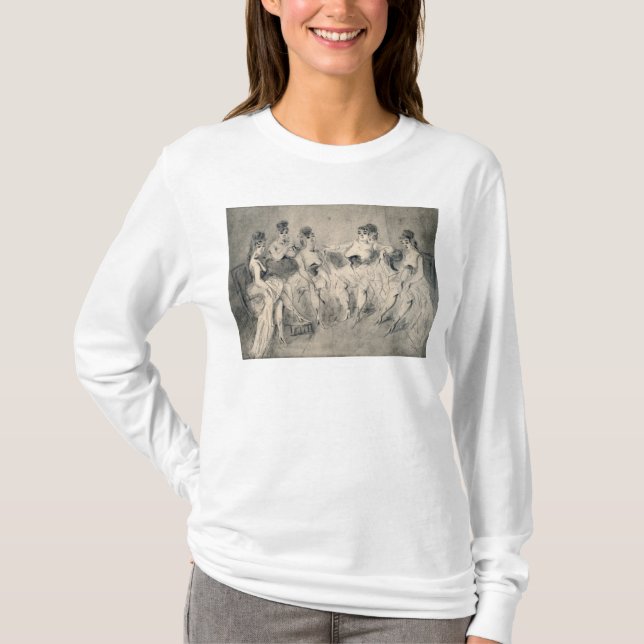 Camiseta Chicas en un burdel (Anverso)