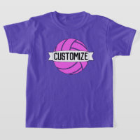 Chicas Equipo de voleibol rosa, jugador, número y 