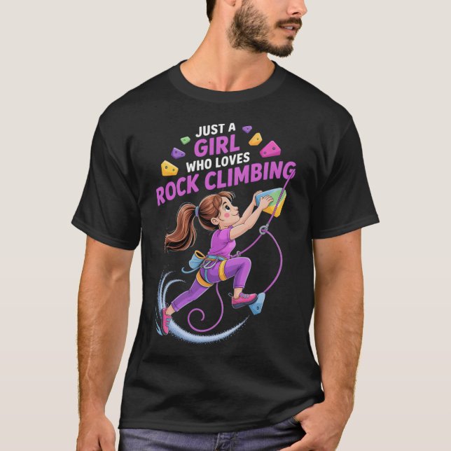 Camiseta Chicas escalada en roca _3  (Anverso)
