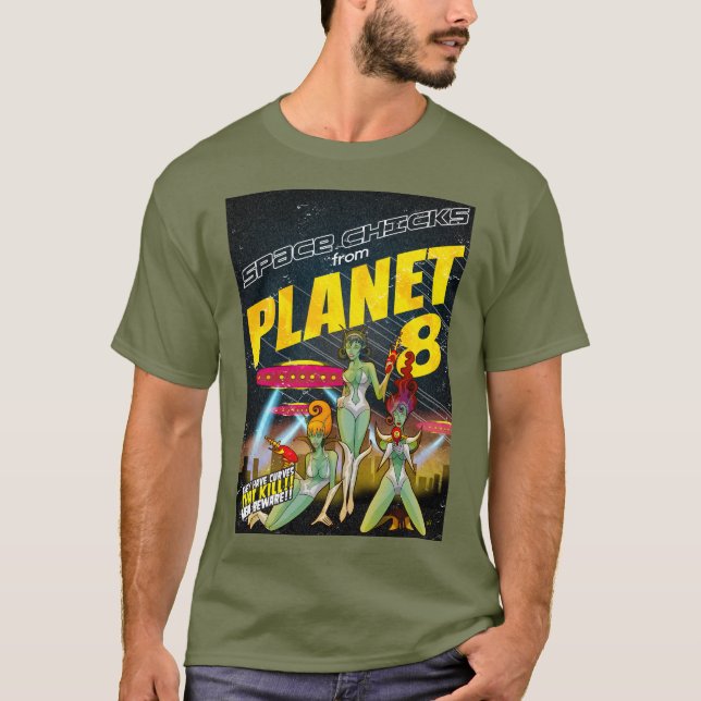 Camiseta Chicas espaciales del planeta 8_color completo (Anverso)