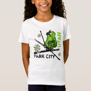 Camiseta Chicas esquiadores temáticos de Park City Utah