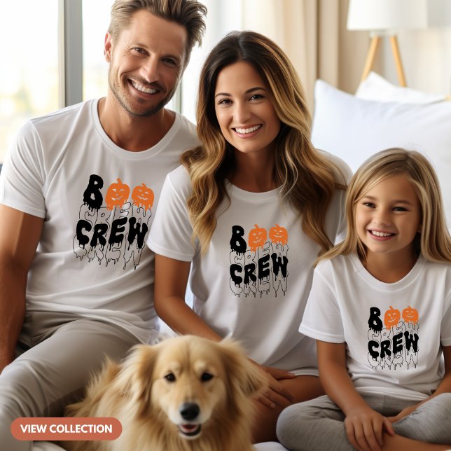 Camiseta Chicas familiares de Boo Crew Halloween coincidien (Subido por el creador)