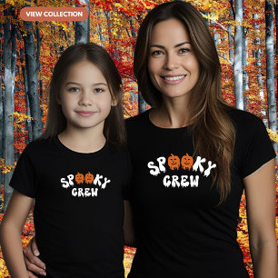 Camiseta Chicas familiares de Spooky Crew Halloween coincid