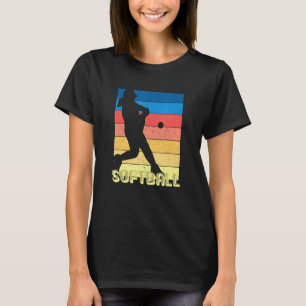Camiseta Chicas Fastpitch Player 70s 80s Mujeres estilo ret