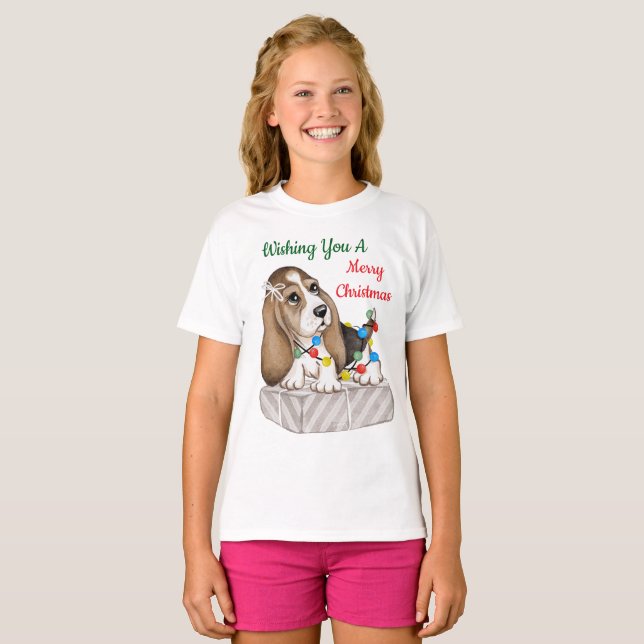 Camiseta Chicas Feliz Navidad (Anverso completo)