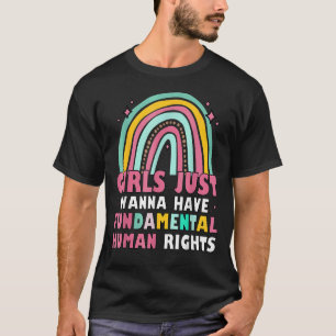 Camiseta Chicas feministas quieren tener derechos fundament
