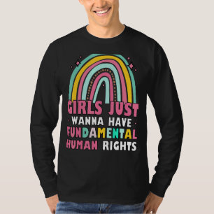 Camiseta Chicas feministas quieren tener derechos fundament