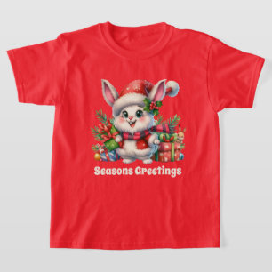 Camiseta Chicas festivos Navidades conejo agregar texto
