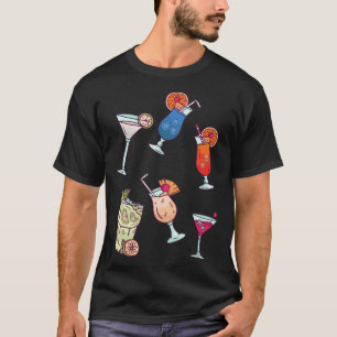 Camiseta Chicas Fiestas de cócteles Noche Fuera Bebiendo Ba