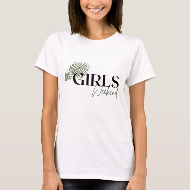 Camiseta Chicas Fin de Semana Retro Bachelorette Party Brid (Anverso)