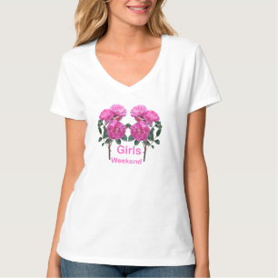 Camiseta Chicas Fin de Semana Retro Bachelorette Party Brid
