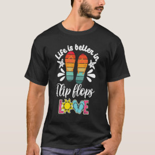 Camiseta Chicas Flip Flops Mujeres Flipflops Camper Peace L