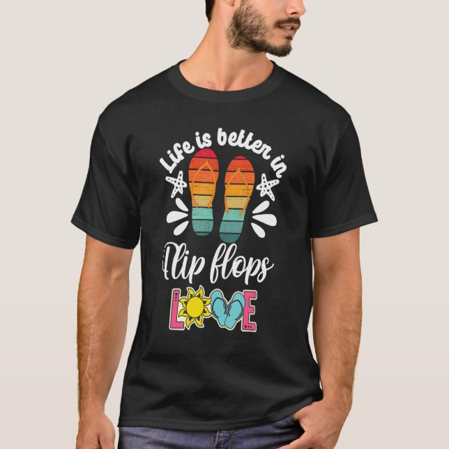 Camiseta Chicas Flip Flops Mujeres Flipflops Camper Peace L (Anverso)