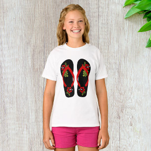 Camiseta Chicas Floral Flip Flops T-Shirt