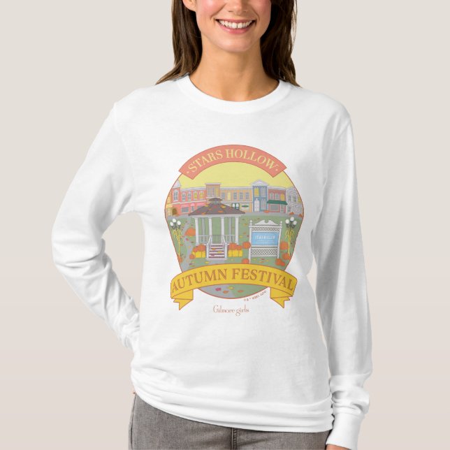 Camiseta Chicas Gilmore | Festival Stars Hollow de Otoño (Anverso)