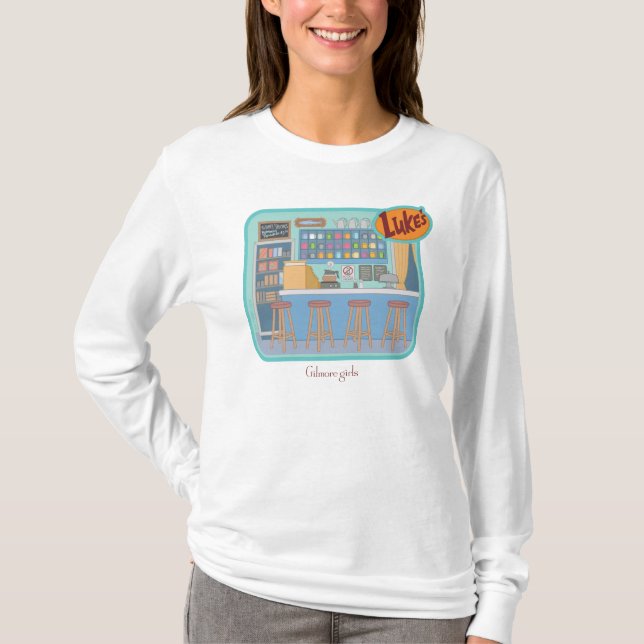 Camiseta Chicas Gilmore | Gráfico de Luke's Diner (Anverso)