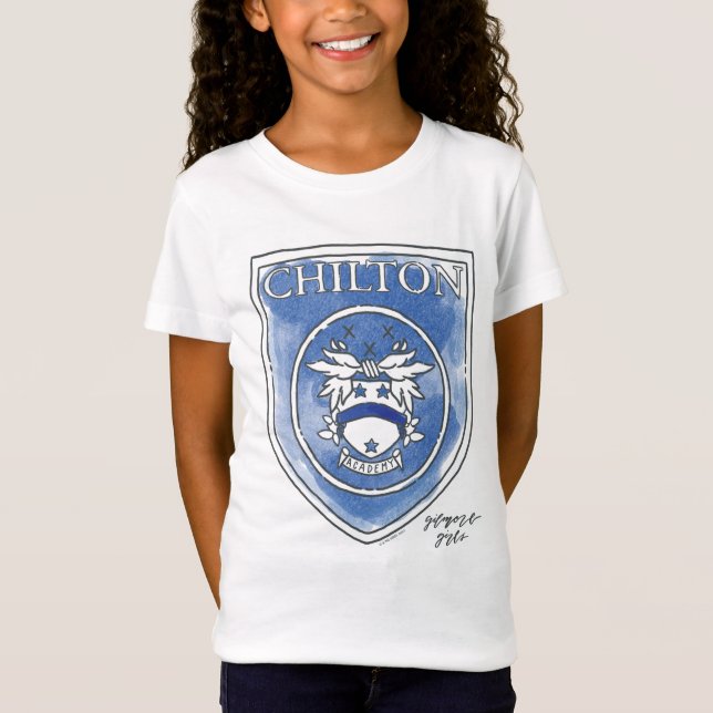 Camiseta Chicas Gilmore | Insignia acuarela de la Academia  (Anverso)