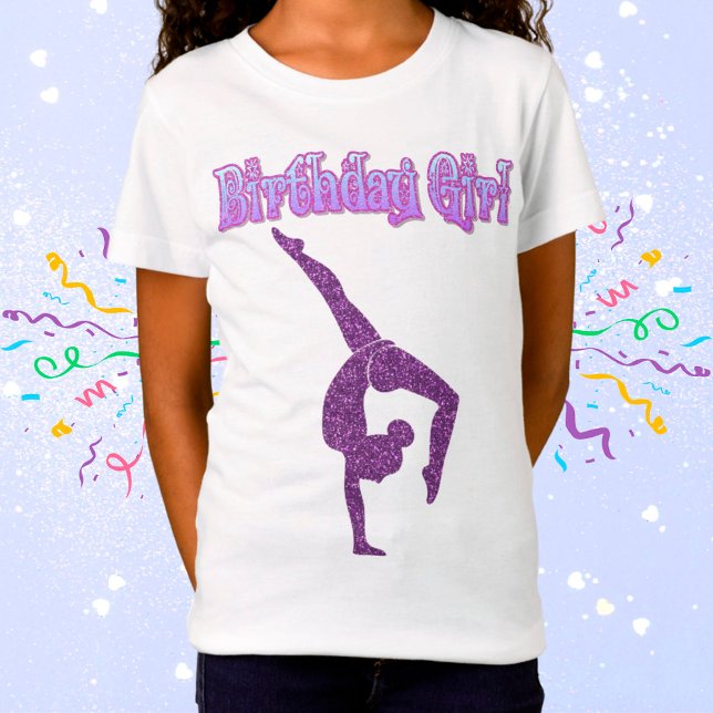 Camiseta Chicas Gimnasia Chica de cumpleaños T-Shirt (Subido por el creador)