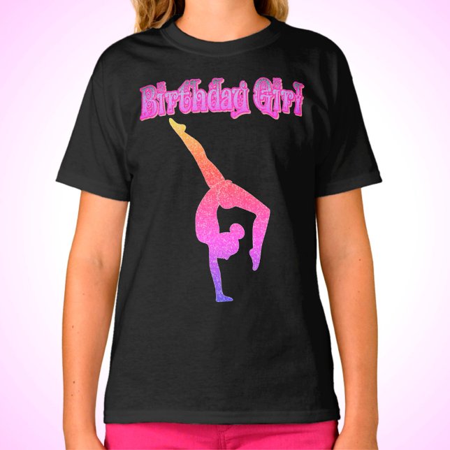 Camiseta Chicas Gimnasia Chica de cumpleaños T-Shirt (Subido por el creador)