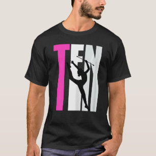Camiseta Chicas Gimnasia rítmica 10.º cumpleaños Baton Twir