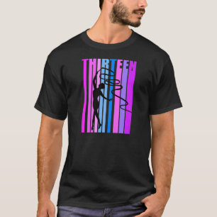 Camiseta Chicas Gimnasia Rítmica Rosa 13 Cinta de Cumpleaño