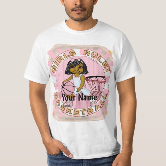 Camiseta Chicas gobiernan el baloncesto (Anverso)