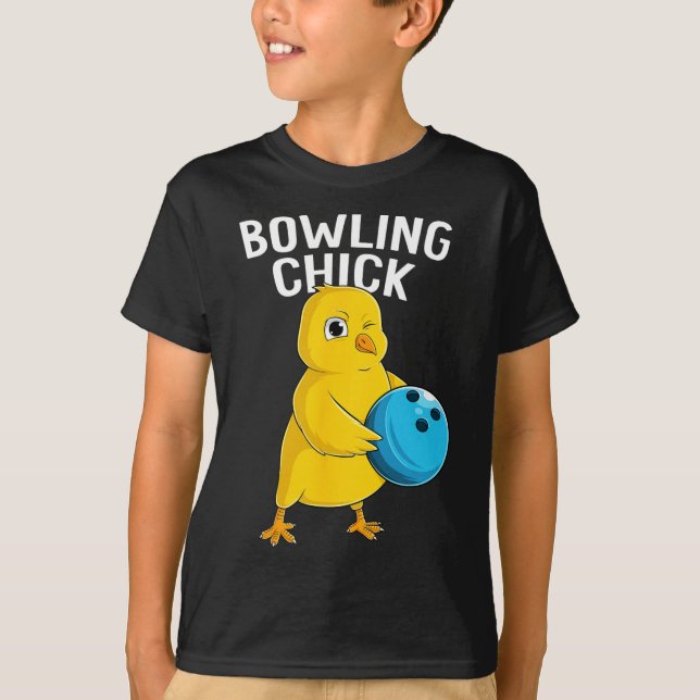 Camiseta Chicas graciosas de Bowling Chick (Anverso)