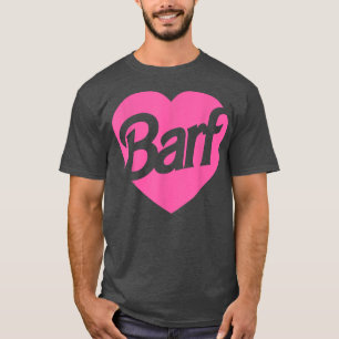 Camiseta Chicas graciosas del corazón del barf mujeres sarc