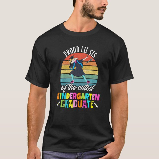 Camiseta Chicas Graduación de guardería Orgulloso Lil Sis D (Anverso)
