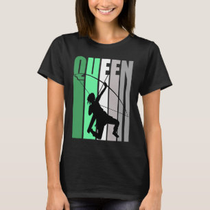 Camiseta Chicas Green Retro Archery Queen Cumpleaños Archer